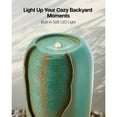 thumbnail image 6 of KFFKFF Outdoor Water Fountain, 30.71-Inch Tall Glazed Jar-Style with LED Light and Pump, 1-Tier Floor Standing Design for Garden, Patio, Yard, Home, and Indoor Spaces (Green), 6 of 8