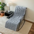 thumbnail image 3 of TOPCHANCES Chaise Lounge Cover, Rocking Chair Protector, Patio Swing Bench Protective Pads Sofa Pets Mat for Outdoor Indoor Furniture (Light Gray), 3 of 11