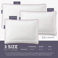 thumbnail image 4 of Lincove Funda Protectora De Almohada De Satén 100% Algodón – Funda De Almohada Con Cremallera – Algodón De Lujo De 500 Hilos – Protector De Almohada Con Cremallera Para Cama Queen 20 X 30, 4 of 5