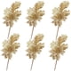 thumbnail image 1 of Paquete de 6 púas navideñas con purpurina en aerosol con hojas de flores artificiales y frutas para decoración navideña y decoración del hogar, 1 of 6