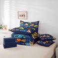 thumbnail image 6 of Feelyou Cartoon Truck Car Twin Bedding Sets 7-Piece, Navy Vehicle Bedding Comforter Set, 6 of 8