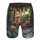 thumbnail image 3 of Fotbe Charming Garden Patio Trajes de Baño Estampados para Hombre, Shorts de Verano de Secado Rápido, Ropa de Playa, Bañadores-Small, 3 of 6