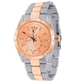 thumbnail image 1 of Men's 18K 2 Tone Rose Gold/ Gold Over Simulated Diamond Solid Steel Back Presidential Watch 40mm, 1 of 4