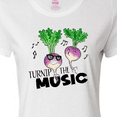 thumbnail image 4 of Inktastic Turnip the Music Partying Vegetables Women's T-Shirt, 4 of 5