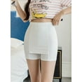 thumbnail image 4 of PULLIMORE Double Layers Front Crotch Safety Short Seamless Ice Silk Skirt Shorts (XL, White), 4 of 8