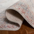 thumbnail image 5 of SAFAVIEH Kenitra Flowers Oriental Polyester Runner Rug, Grey/Blue, 2'2" x 8', 5 of 7