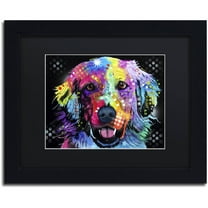 Trademark Fine Art "Golden" Canvas Art by Dean Russo, Black Matte, Black Frame