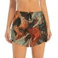 thumbnail image 2 of Daiia Gigantic Skull In Clouds Pattern Women's 2 in 1 Running Shorts - Lightweight Athletic Workout Gym Yoga Shorts Liner with Phone Pockets-XX-Large, 2 of 7