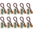 thumbnail image 1 of 10Pcs FDK CR14250SE 1/2AA 3V PLC Battery 1747-BA Backup Power Supply +Brown Plug, 1 of 6