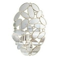 thumbnail image 5 of Accent Collection Silver Decorative Pebble Mirror, 29" Glass Abstract Living Room Home Decor, 5 of 5