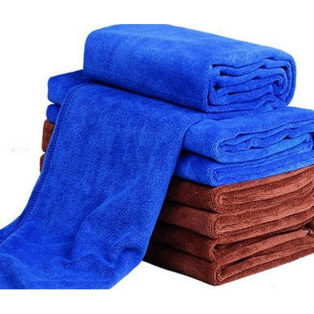 Wellco Microfiber Car Cleaning Drying Towel Coffee 27.56 Inchx11.8 Inch