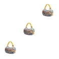 thumbnail image 1 of Youkk Foldable Storage Bag Convenient Travel Companion Reusable Foldable Storage Bags yellow plaid 3Set, 1 of 6
