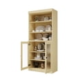 thumbnail image 3 of Palace Imports 100% Solid Wood 32" Pantry Cabinet with Frosted Glass Doors and Adjustable Shelves, Yellow, 3 of 7