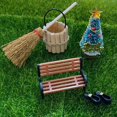 thumbnail image 3 of Decoraciones de escena de casa de muñecas, casa de muñecas de Navidad, adorno para el hogar en miniatura, juego en miniatura de casa de muñecas de Navidad probado y confiable, 3 of 8