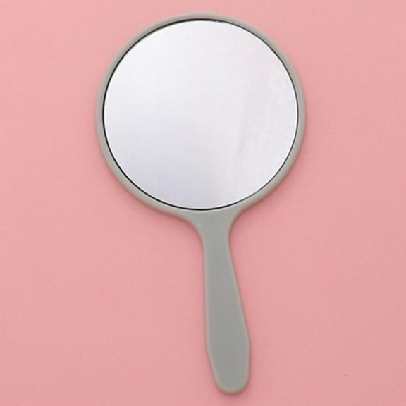 Handheld Hand Mirror Small Mirror Compact Portable Round Mirror Travel Makeup Mirror for Women Girls Travel Camping Daily Use