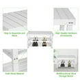 thumbnail image 6 of Ecomex 27.5" Solid Wood Shoe Bench, 3-Tier Shoe Organizer for Entryway Hallway - White, 6 of 7