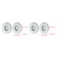 thumbnail image 4 of Seitruly Almohadillas de espuma viscoelástica de cuero proteico de repuesto para Solo 2/3, almohadilla para auriculares, compatible con Bluetooth, Blanco Bluetooth 2piezas, 4 of 6