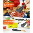 thumbnail image 5 of Nonstick, BPA-Free Matte Silicone Cooking Spoon with Wood Handle, 5 of 7