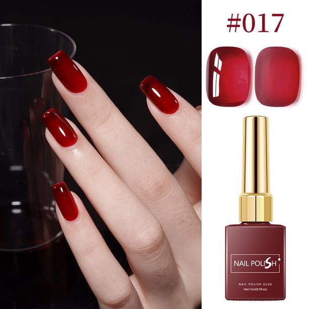 Esmalte de uñas Ankara Red Series, 6 tonos rojos, brillo/mate/brillante, esmalte en gel de larga duración, 15 ml.