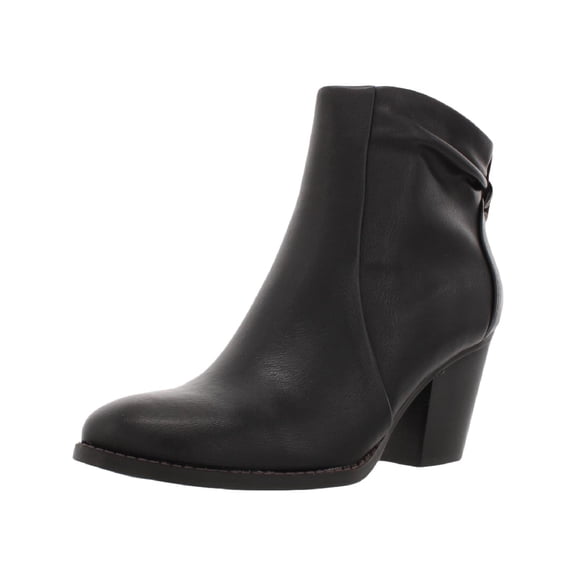 Baretraps Womens Charee Faux Leather Ankle Booties Black 5.5 Medium (B,M)