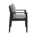 thumbnail image 6 of Armen Living Cayman Outdoor Patio 5-Piece Dining Table Set in Aluminum with Grey Cushions, 6 of 6