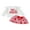 Red, variant on BemeyourBBs Toddler Baby Girl Valentine Outfit Spring Clothes Long Sleeve Crew Neck Letters Heart Embroidery T-shirt Tops and Heart Ruffle Skirt Set