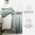 thumbnail image 2 of Noble Linens 3-Piece Eucalyptus Diamond Quilt Set, Full/Queen, 2 of 9