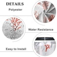 thumbnail image 4 of Baocicoo Red Coral Shower Curtain Ocean Tropical Reef Nautical Shower Curtains for Bathroom Home Living Room Cubicle Decorations Waterproof Polyester Fabric Bath Curtain with Hooks 72x72 Inches, 4 of 6