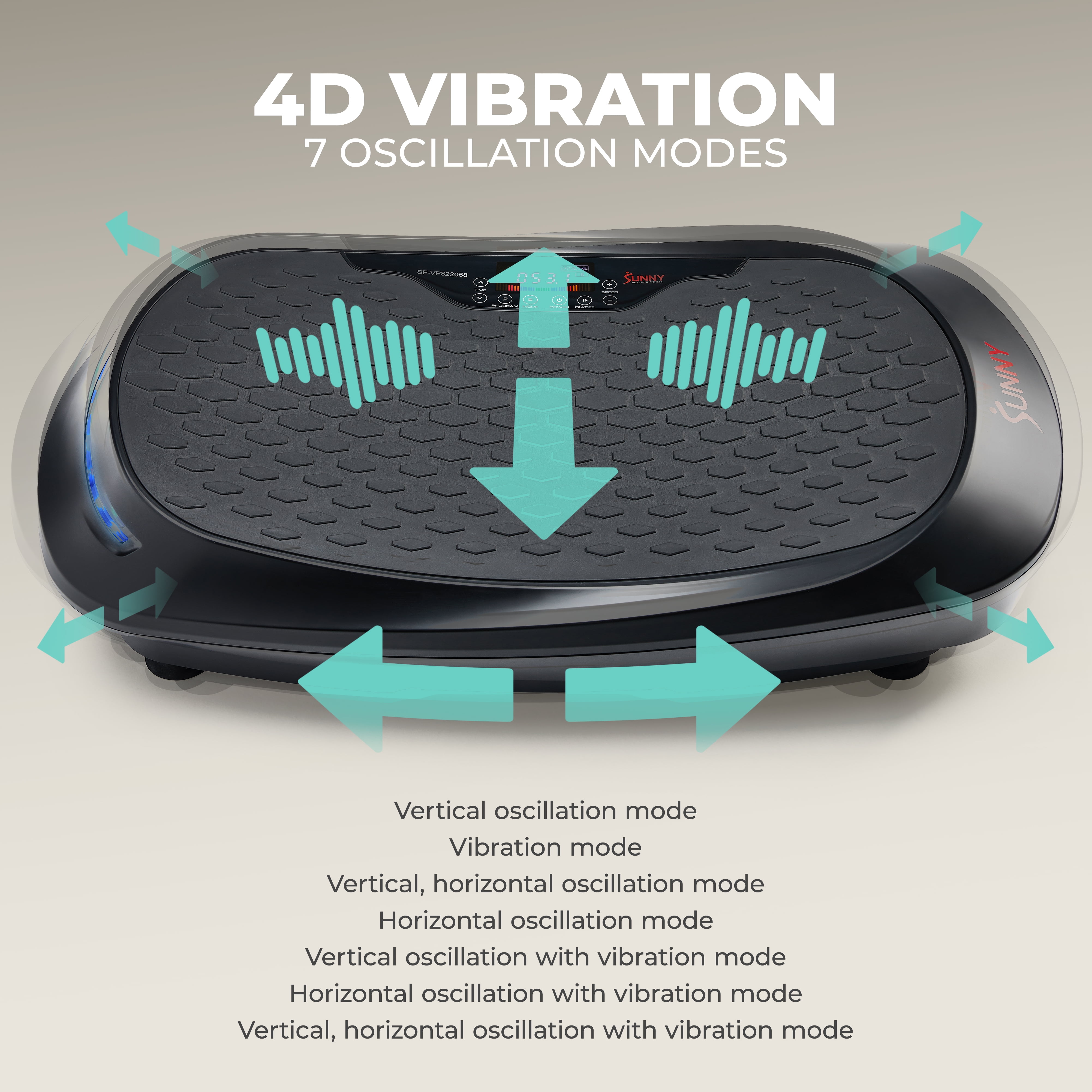 Sunny Health & Fitness Fitboard 4D Vibration Platform Exercise Machine - SF-VP822058