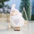 thumbnail image 3 of 1 pieza de muñeco de peluche blanco, ángel, niña, alce, muñeco de nieve, colgante para árbol de Navidad, adorno colgante, regalos de Año Nuevo, decoración de la habitación del hogar, 3 of 5