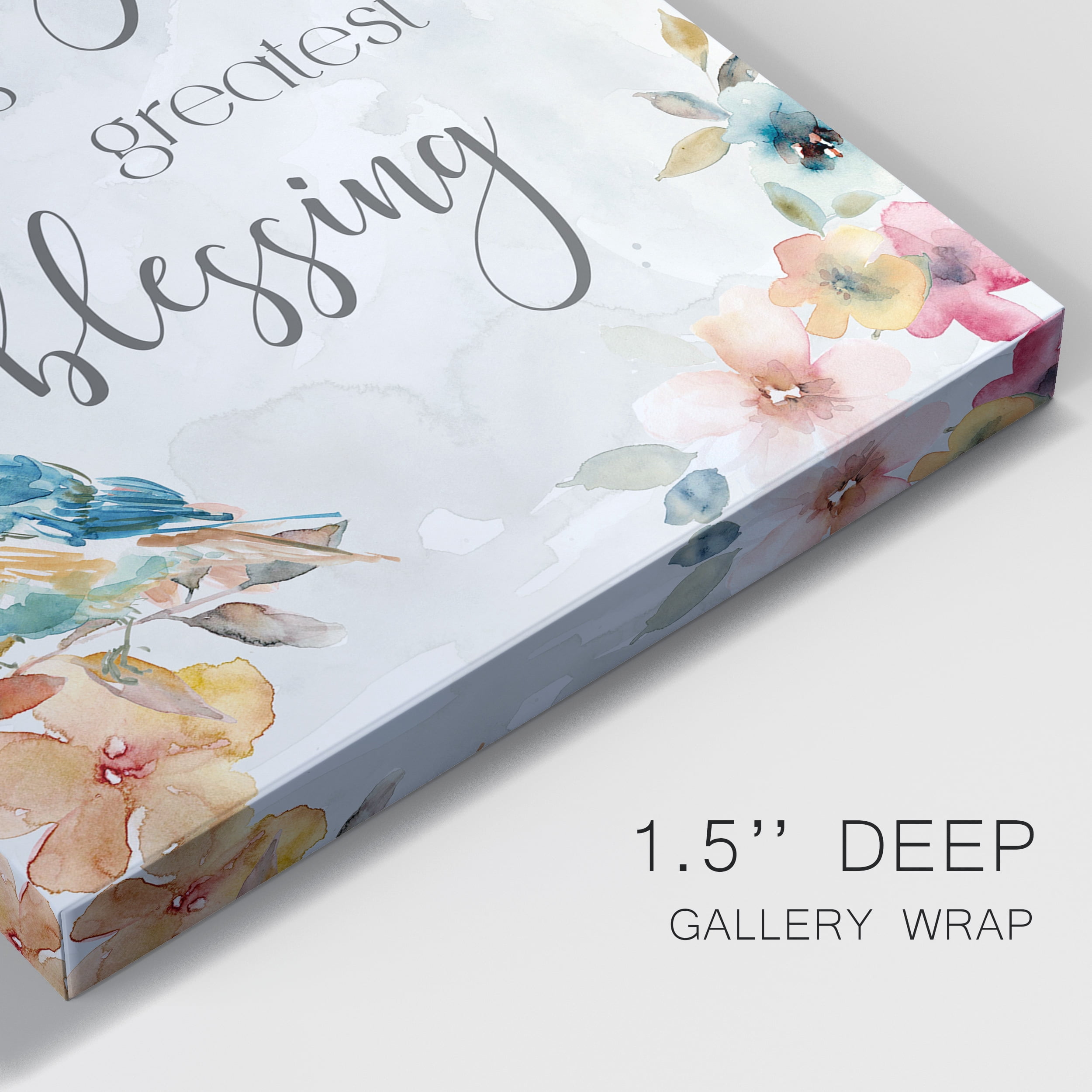 Spring Bird Blessing Premium Gallery Wrapped Canvas - Ready to Hang - 18 x 27