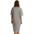 thumbnail image 3 of Just Love Short Sleeve Nightgown Sleep Dress for Women Sleepwear (Grey - Peace Love, Medium), 3 of 3