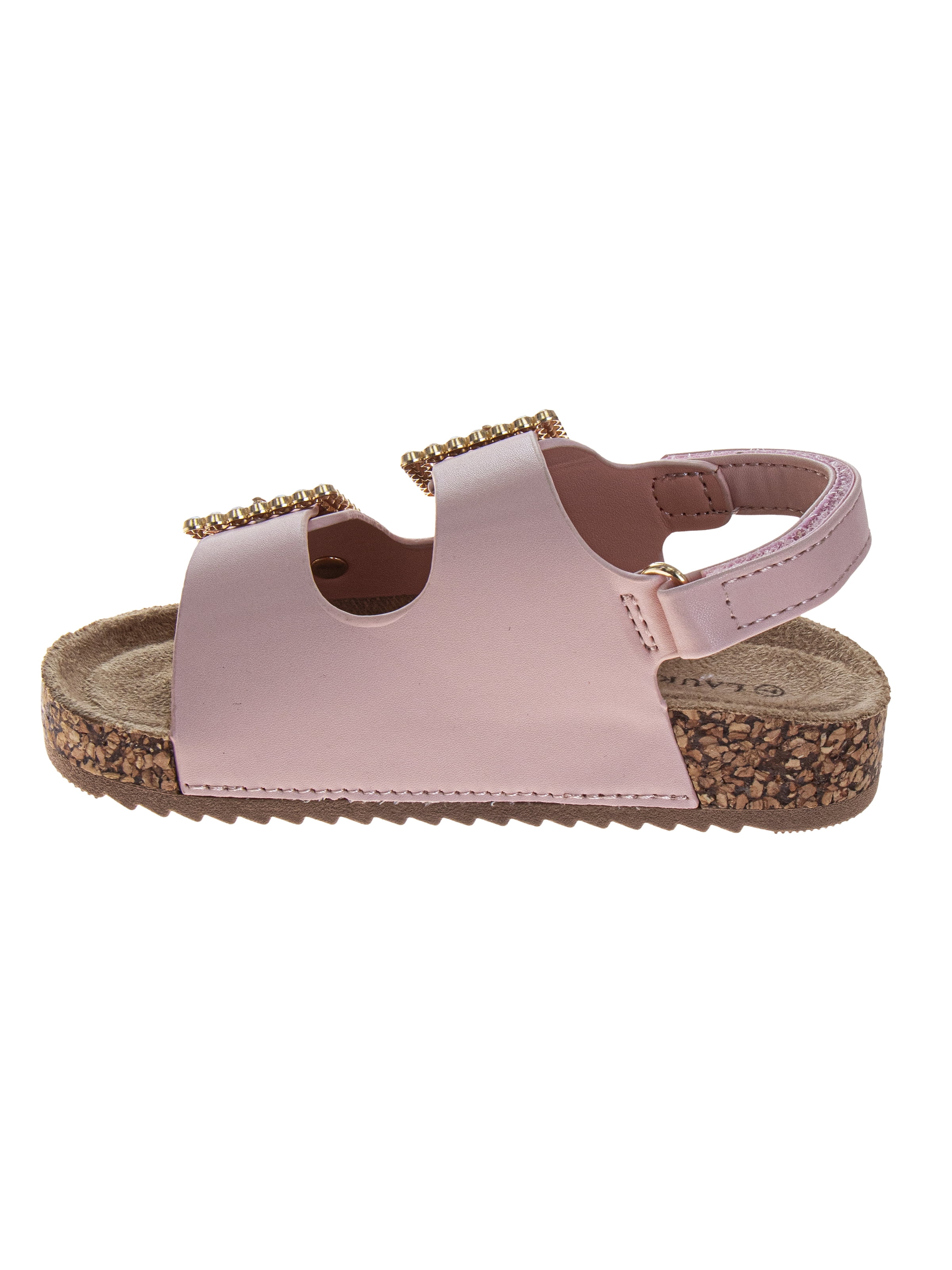 Laura Ashley Toddler Girls Double Buckle Embellish Sandals