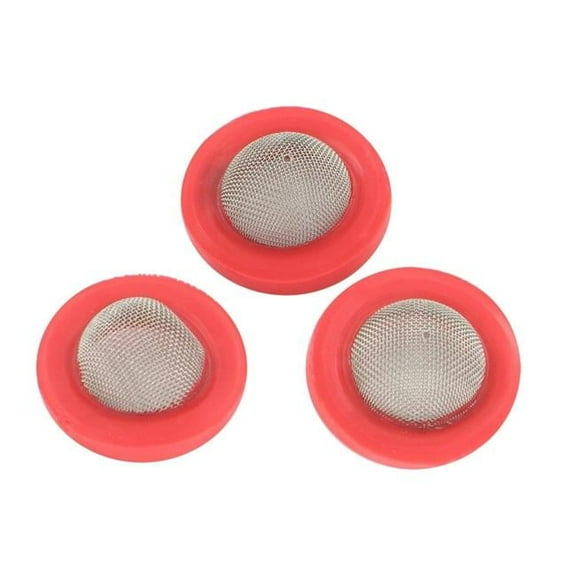 Hose Washers with Screen, Red - 100 Per Bag