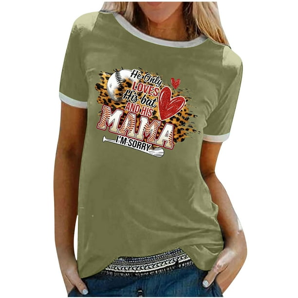 Elegante blusa de manga corta con cuello redondo y manga abullonada para mujer OAVQHLG3B Store lin121212