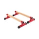 thumbnail image 3 of 2 barras de madera para fitness, estructura robusta, soporte portátil para el cuerpo. 50cm, 3 of 9