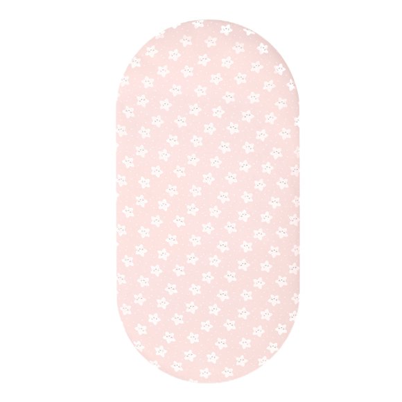 fheaev Drap de Lit en Soie Simulée Imprimée pour Bébé Drap de Lit de Berceau pour Bébé et Housse de Matelas de Berceau Conviviale pour Nouveau-Né