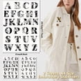 thumbnail image 2 of 2 Sheets Floral A-Z Letters Water Soluble Embroidery Stabilizers 52Pcs Patterns Hand Sewing Stick and Stitch A4 Transfers Fabric Wash Away Pre-Printed Self Adhesive for Cloth Sewing Lovers, 2 of 6