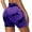 Purple, variant on Bermuda Shorts for Women Seamless Tie Dye Lifting Yoga Pants Fitness Trendy Activewear Workout Loose High Waisted Short S-XL