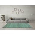 thumbnail image 3 of Ahgly Company Indoor Rectangle Abstract Light Blue Modern Area Rugs, 7' x 9', 3 of 4