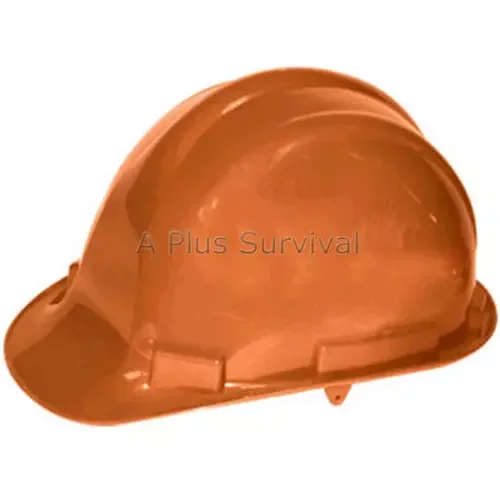Orange Hard Hat With 4 Point Ratchet - Lightweight Ansi Certified Osha Compliant