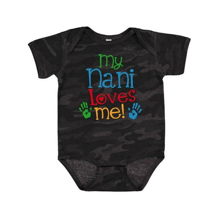 

Inktastic My Nani Grandma Loves Me Gift Baby Boy or Baby Girl Bodysuit