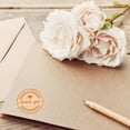 thumbnail image 1 of OULII 25 Sheets Thank You Stickers Labels Kraft Paper for Envelope Sealing Small Business, 1 of 8