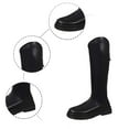 thumbnail image 6 of Aihuaihua Black Knee High Boots for Women Fashion Platform Lug Sole Tall Riding Boots Comfortable Stretch Calf Dress Long Boots, 6 of 9