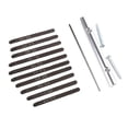 thumbnail image 1 of Aluminum Alloy Keys Piano Parts Kalimba Solid Metal Keys Screws Kit Musical Instrument Accessories, 1 of 6