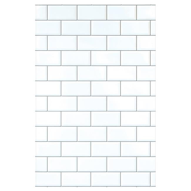 Wallies 17000 Subway Tiles Vinyl Wall Decals 25 X 38 In 2 Per Pack