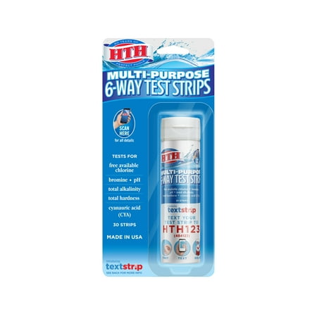 HTH Multi-Purpose 6-Way Test Strips for Swimming (Best Pool Test Kit 2019)