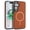 Brown, variant on Allytechgroup for Samsung Galaxy S26+ Case, Slim Thin Carbon Fiber Back Cover Anti-Scratch Shockproof Support Wireless Charging Military Grade Drop Protection Non-Slip for Women Men, Black