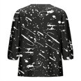 thumbnail image 5 of Camisetas de Manga Corta para las Mujeres Lanterna Manga Corbata Plisado Cuello Redondo, Casual Recortado Camiseta Top para Gimnasio Y Diario, 5 of 5