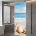 thumbnail image 4 of Beach Coastal Window Privacy Film, Summer Nautical Seaside Starfish Shell Static Cling UV Sun Blocking Tint Film Heat Control Windows Films for Bedroom Bathroom, Window Stickers 29.5"x78.7", 4 of 8